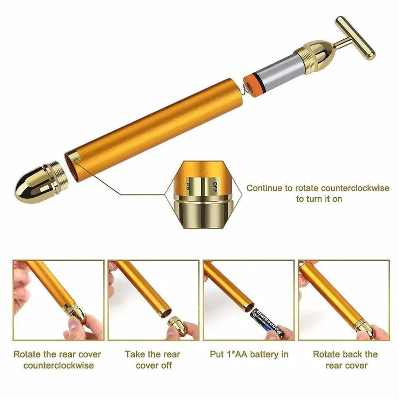 24k GOLD FACE BEAUTY MASSAGER